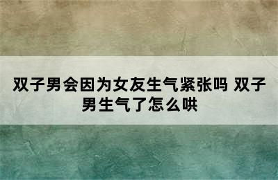 双子男会因为女友生气紧张吗 双子男生气了怎么哄